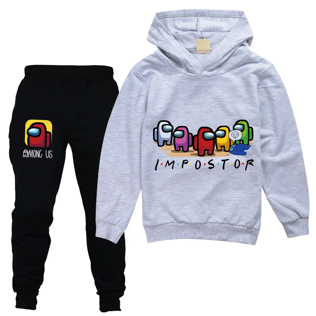 

2020 Fall Children's Fashion Game Among Us Clothes Set Kids Tracksuit Boys Hoodies Pants Suit 2pcs Baby Girls Sweatshirt Outfits
