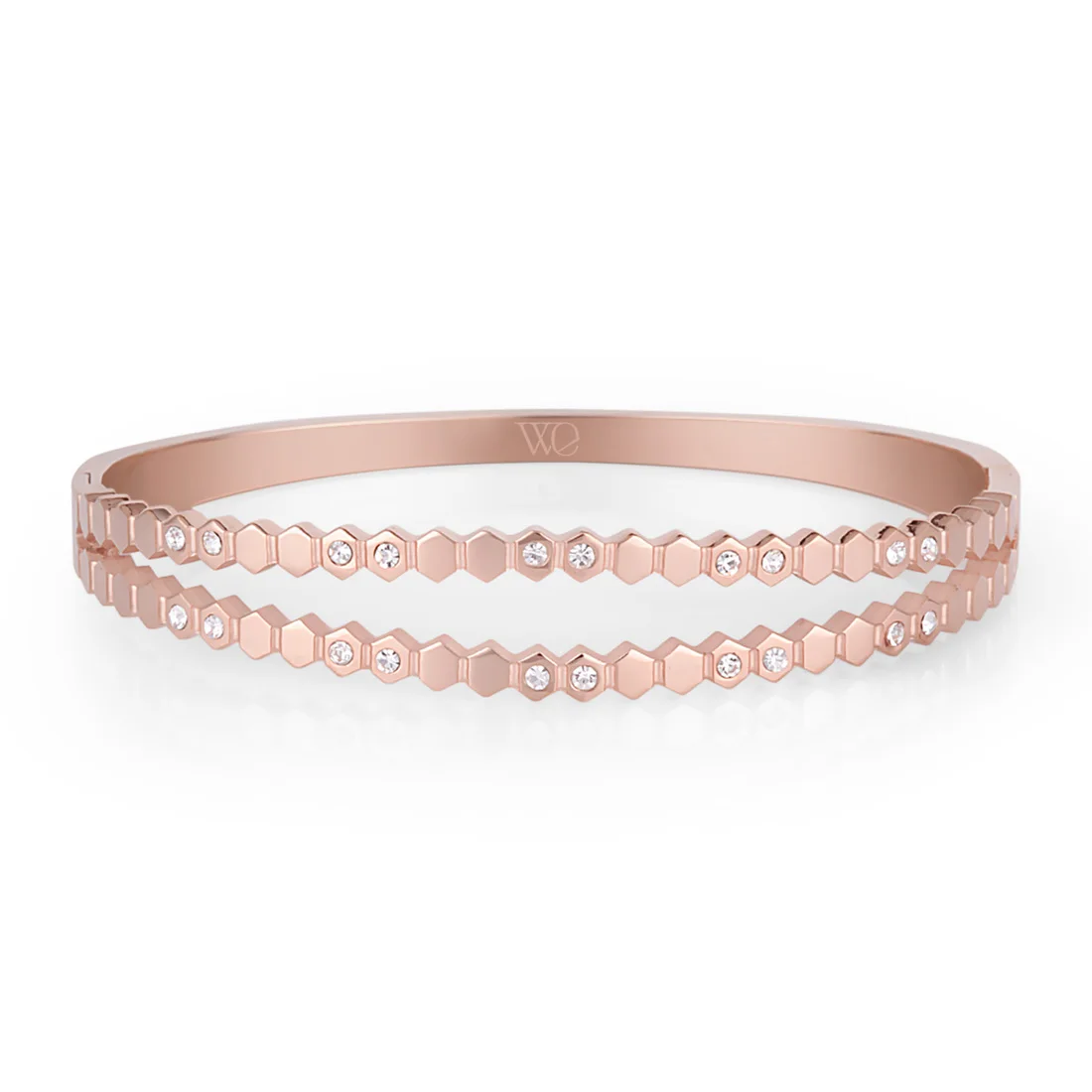 

Wesse JWEL1042 Womens Bracelet Bangles Fashion Jewelry Steel Rose Gold Birthday Gift for Womens