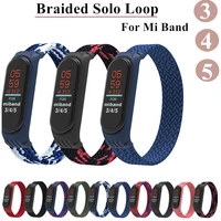 bracelet for mi band 5 strap nylon braided solo loop pulseira bracelet miband4 miband5 wristband for xiaomi mi band 4 3 6 strap