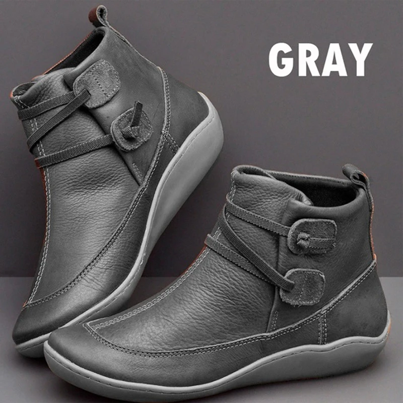 

Women Boots Ankle Boots Roman Pointed Casual Booties Spring Autumn Women Boots Ladies Western Stretch Botas Leather