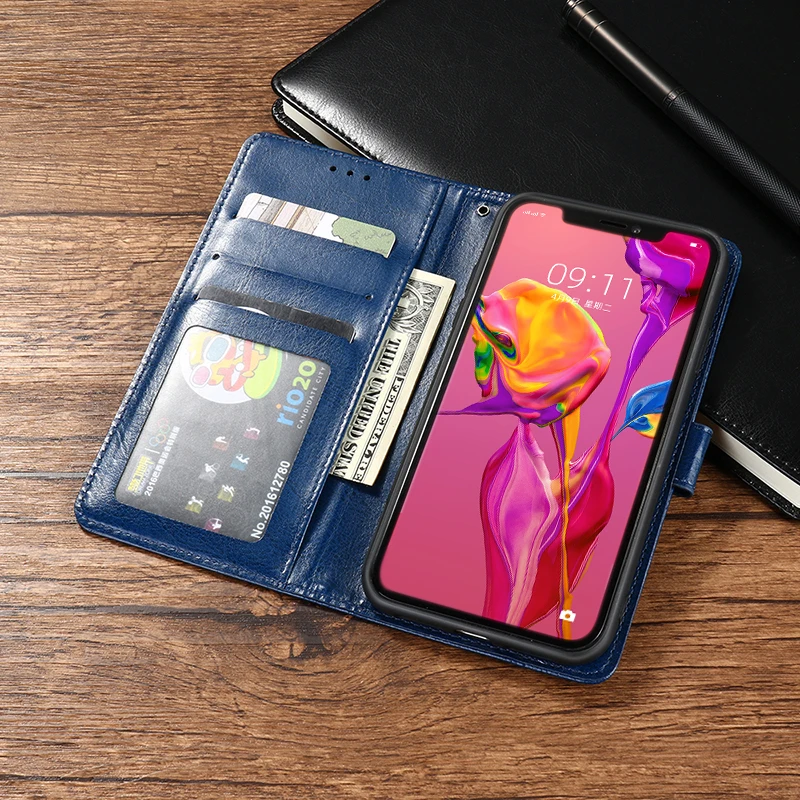 

Flip Leather Case For Moto One Action Vision Zoom Macro Case Cover For Motorola E4 E5 E6 G5S G6 G8 Plus G7 Powe P30 Z2 Z3 Play