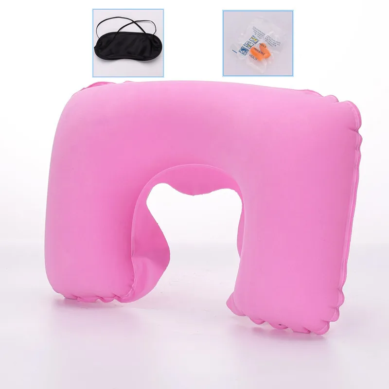 U образная надувная подушка для путешествий Защита окружающей среды ПВХ