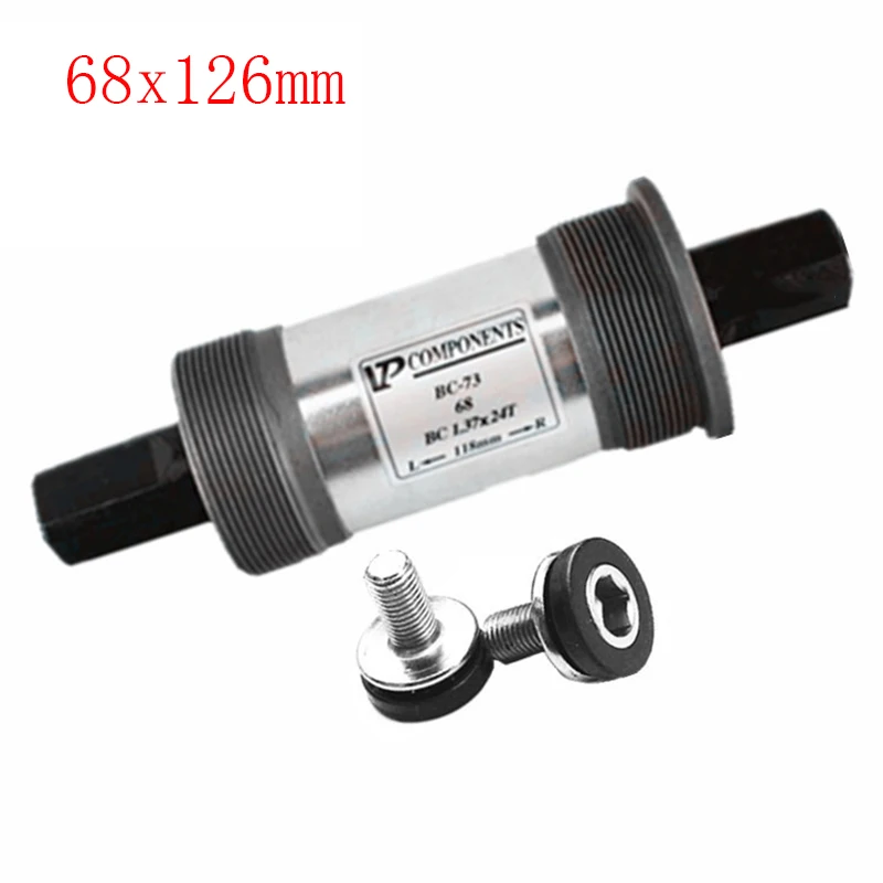 Bicycle BSA Bottom Bracket VP-BC73 103 107mm 110.5mm Quare Hole Crank Axis bicycle parts BB for Square Tapered Spindle Crankset |