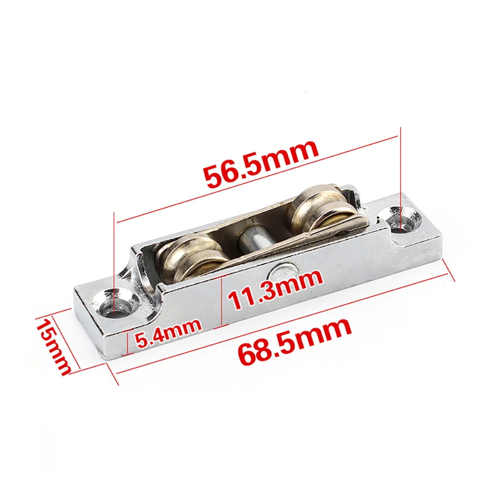 4 Pcs Plastic Steel Window Door and Pulley Sliding Glass Adjustable Double Roller 80/88 Groove Wheel | Обустройство дома