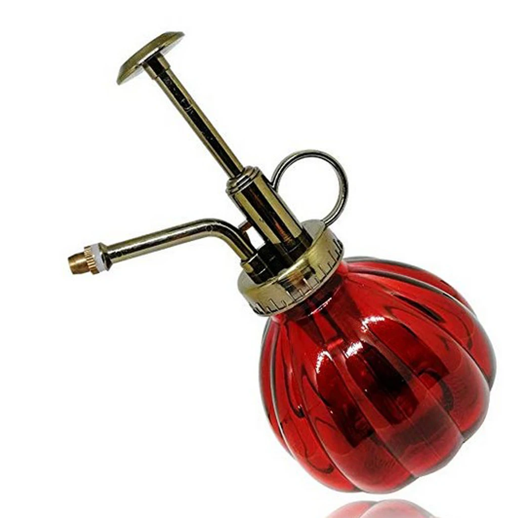 Винтажная распылительная бутылка садовая с распылителем Цветочная стеклянная