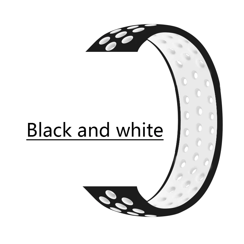 Ремешок силиконовый для iWatch band 5 Band 40 мм резиновый браслет apple Watch Series 3 38 42 черный с