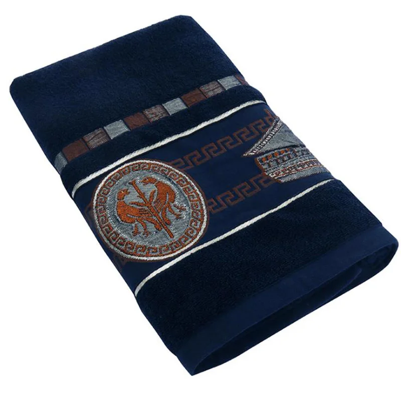 

100% Cotton Towel Set Bathroom Geometric Pattern Bath Towel For Adults Face Hand Towels Terry Washcloth Travel Sport Towel