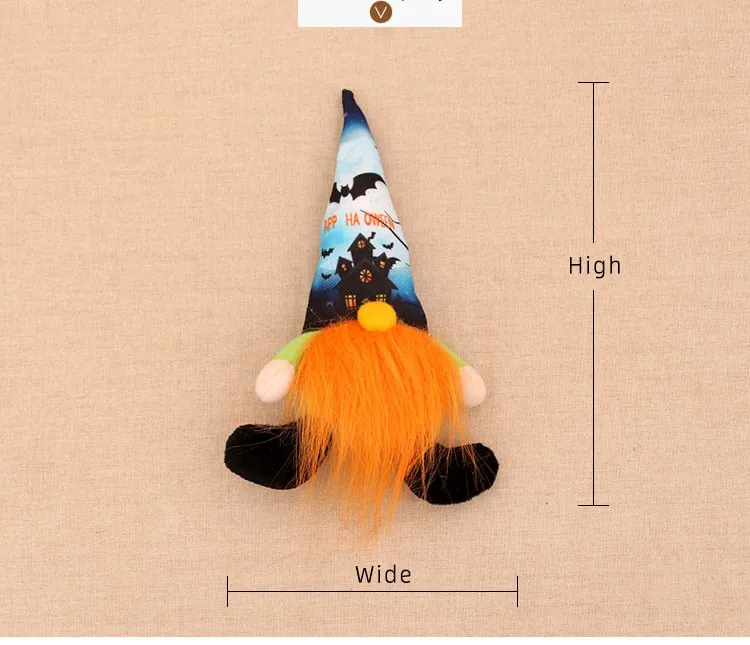 

Halloween Glowing Pointed Hat Bat Pumpkin Faceless Plush Doll Toy Decoration For Home Gifts Ornaments Party Supplies Toys
