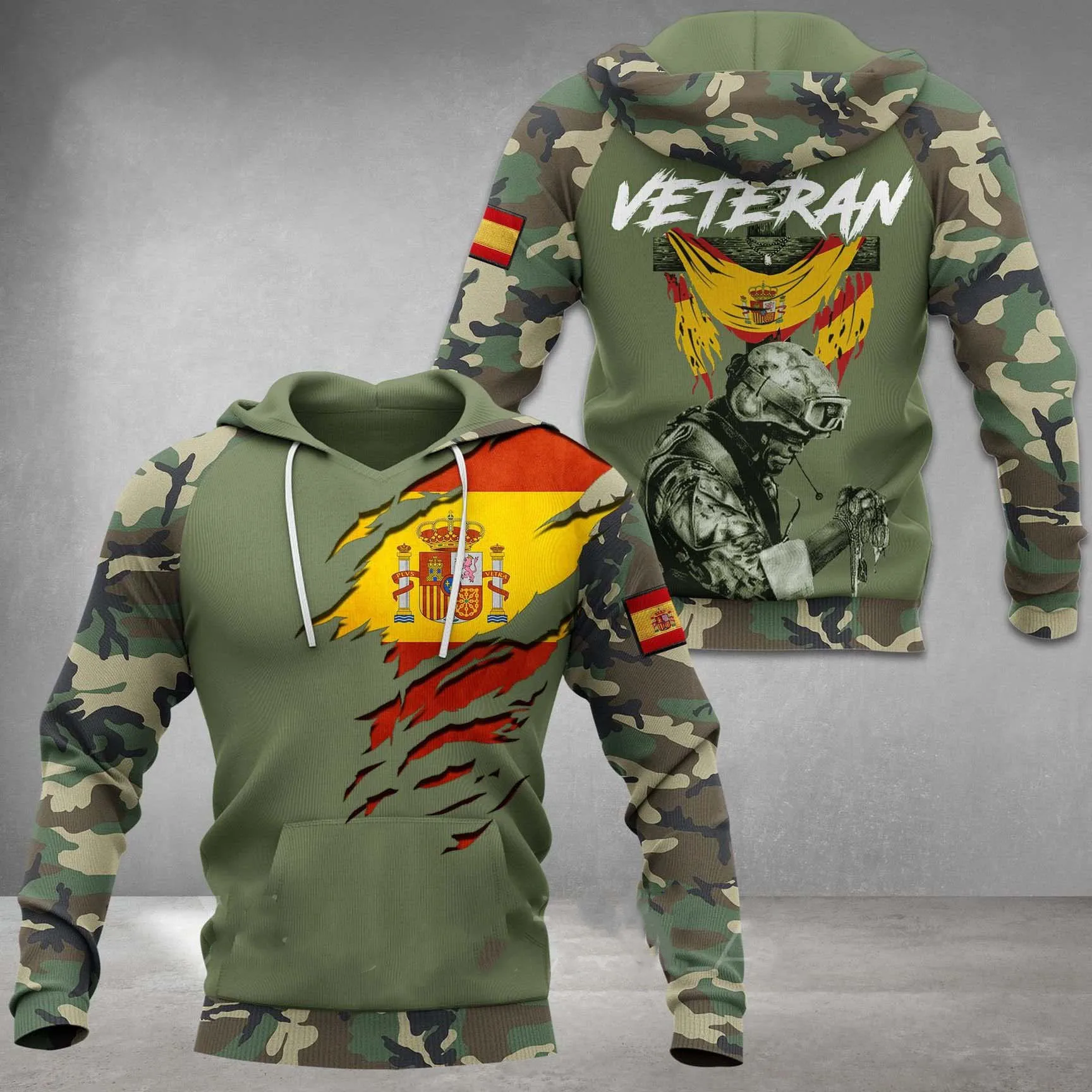 

Fall Men's Hoodie Cross Viking Symbol 3D Printing Clothing Exquisite Pattern Street Style Unisex