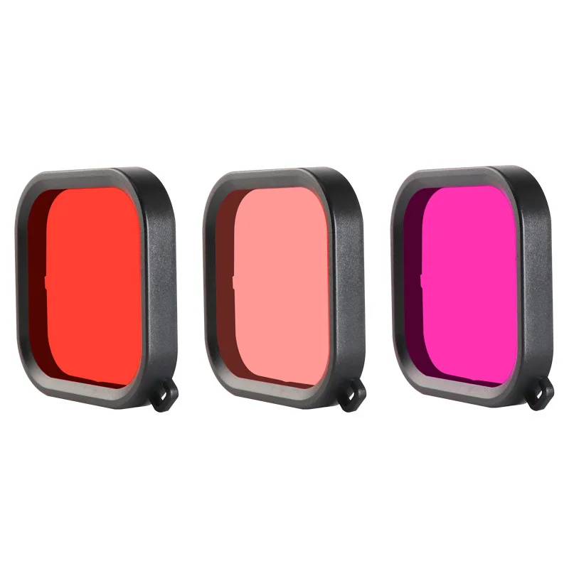 Водонепроницаемый чехол для Gopro Hero 8 фильтры дайвинга Аксессуары камер 3 шт. |