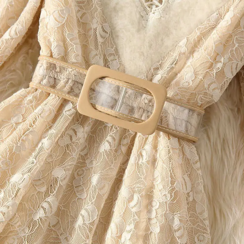 Женское Сетчатое кружевное платье сексуальное женское эстетическое Макси