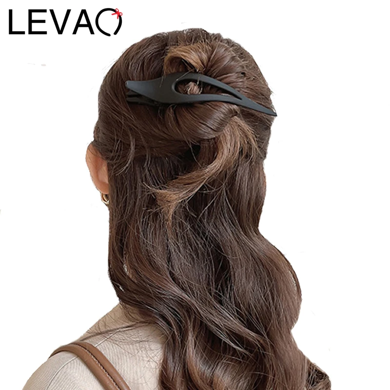 

Пластиковая Заколка-краб для волос, однотонная Заколка-краб