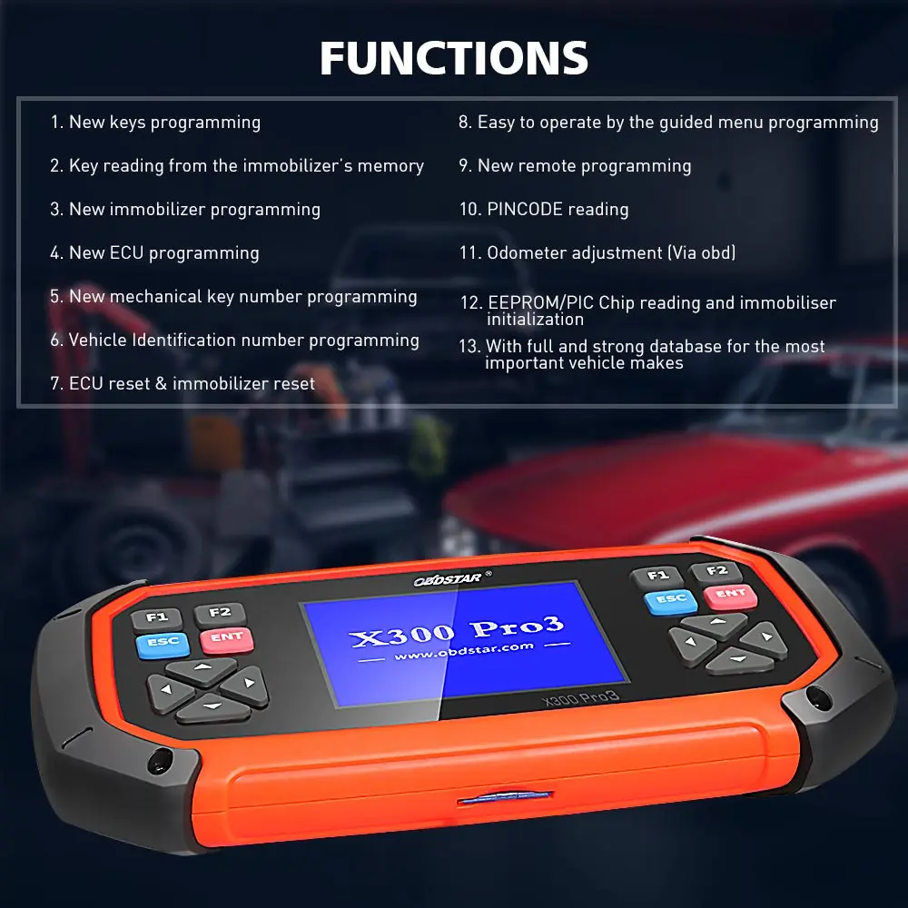 OBDSTAR X300 PRO3 Стандартный одометр иммобилизатора EEPROM для чипа Toyota G & H все ключи