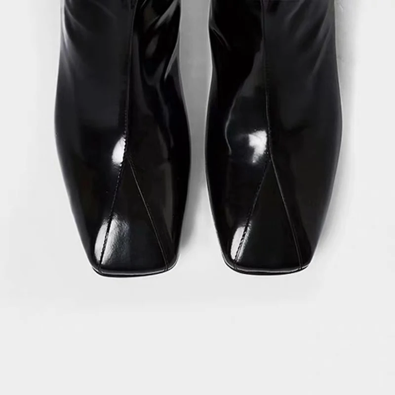 Botas mujer Новинка 2019 года Женские Ботильоны на каблуке красного цвета Ботинки martin