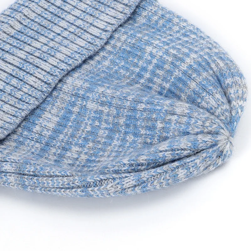 Fashion woman variegated knit hat autumn and winter warm high quality cotton hat Innocent cap ladies casual ski mask peas