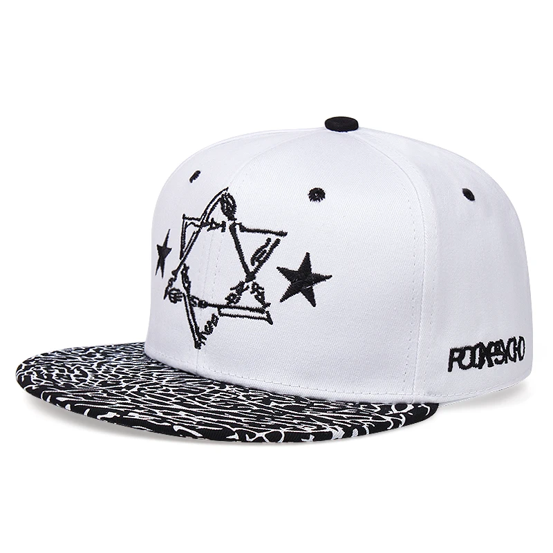 Шапка с вышивкой в виде звезд весна-лето 2020 модная уличная шапка стиле хип-хоп для