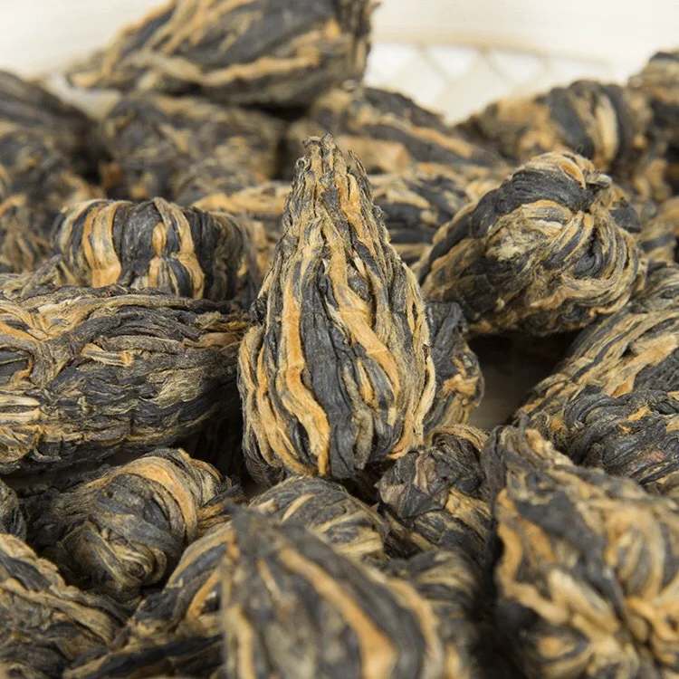 

2022 Hongta Single Bud Pagoda Black Tea Golden Silk Dianhong Tea Chinese Yunnan Dianhong New Taste Beauty Health Care