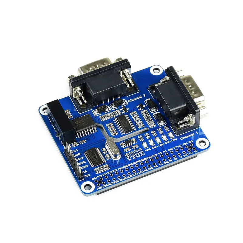 Blackberry pie dual channel isolation RS232 extending board module SC16IS752 + SP3232 scheme | Компьютеры и офис