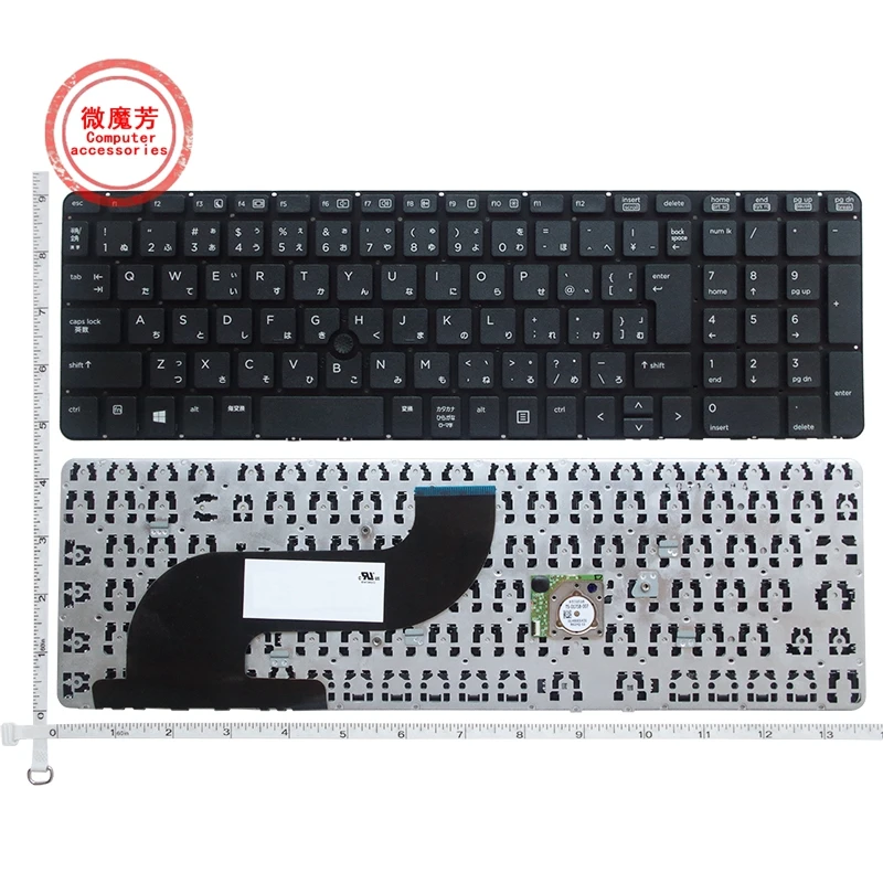 Новая черная клавиатура JP для HP ProBook 650 G1 655 738697-001 без рамки Японская Клавиатура