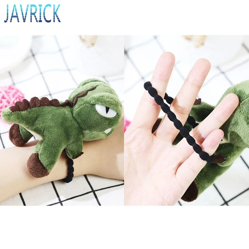 Женский милый большой объемный мультяшный динозавр веревка для волос плюшевая