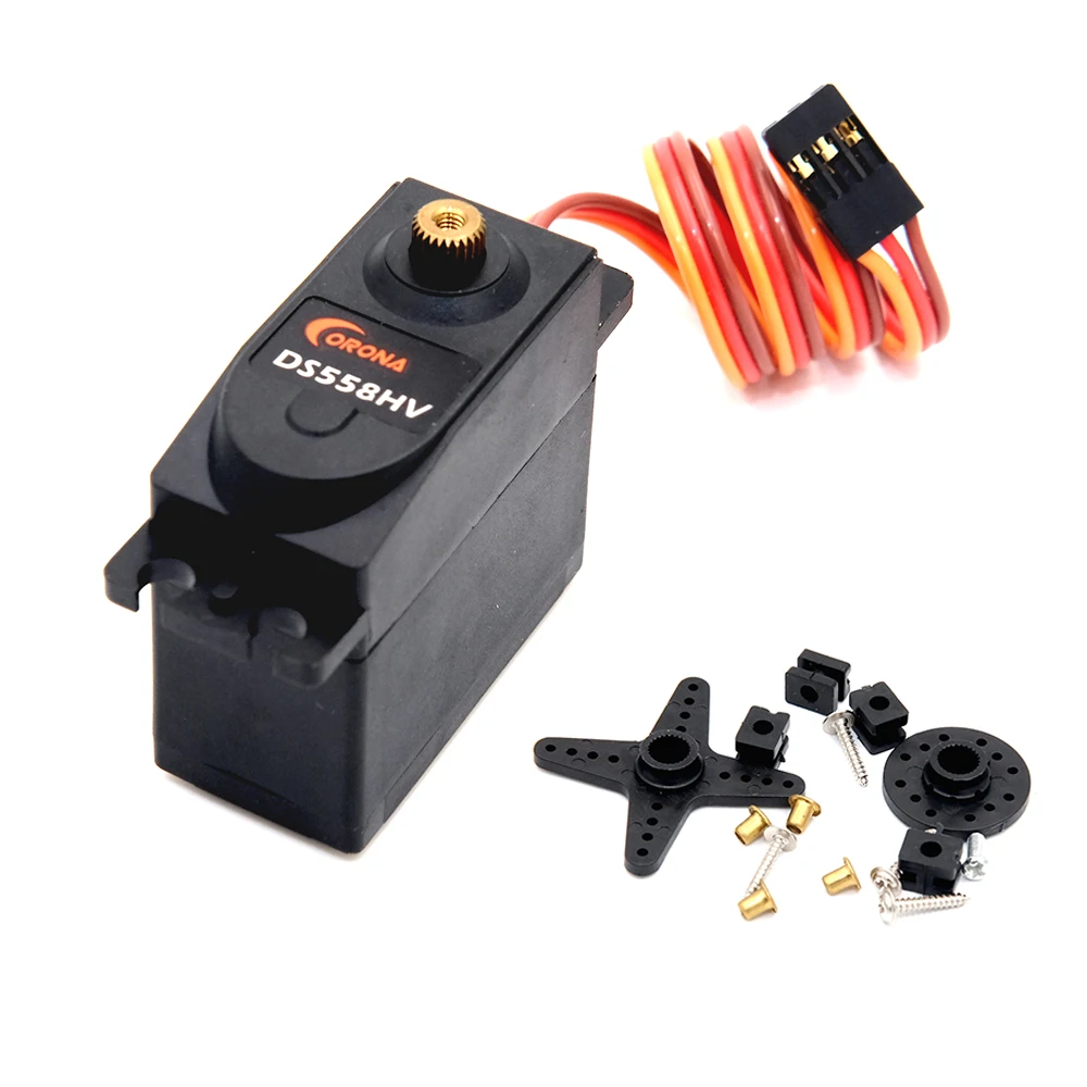 Corona DS558HV Цифровой Металлический сервопривод 14 кг/0,18 сек/58 г для RC Самолет RC автомобиль робот
