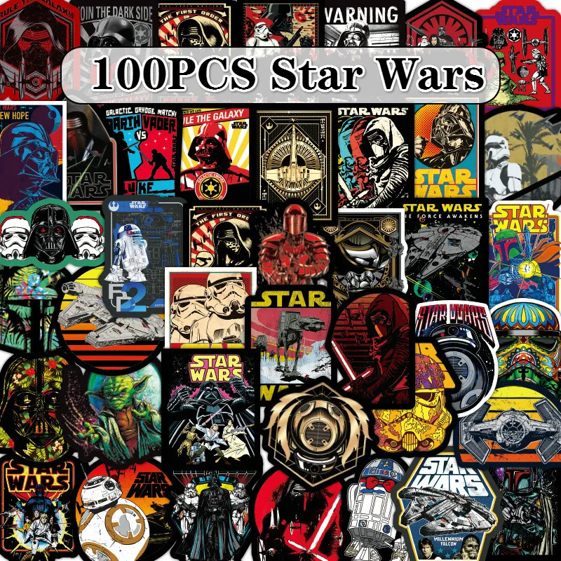 108PCS 100 шт./упак. супер крутой стикер Звездных Войн s для багажа ноутбука Наклейка скейтборд наклейка s мото велосипеда, автомобиля гитара стикер для холодильника - Цвет: 108PCS