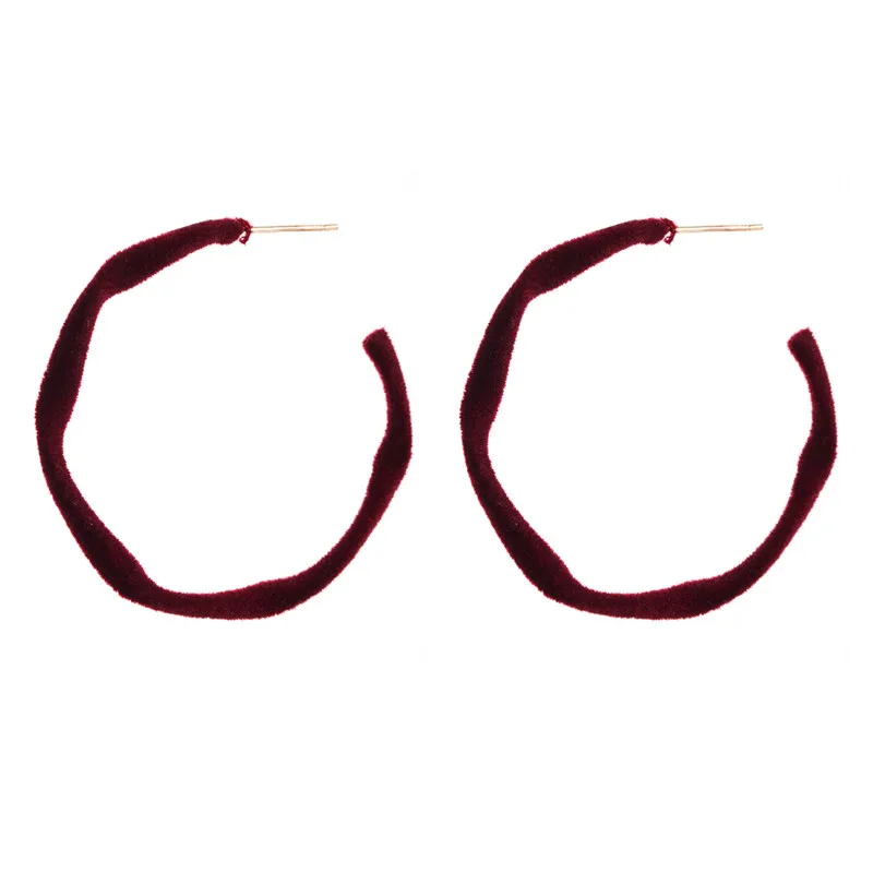 Pauli Manfi 2019 New Autumn and Winter Metal Gold Velvet Multicolor Irregular Bow C-shaped Fashion Personality Simple Earrings | Украшения