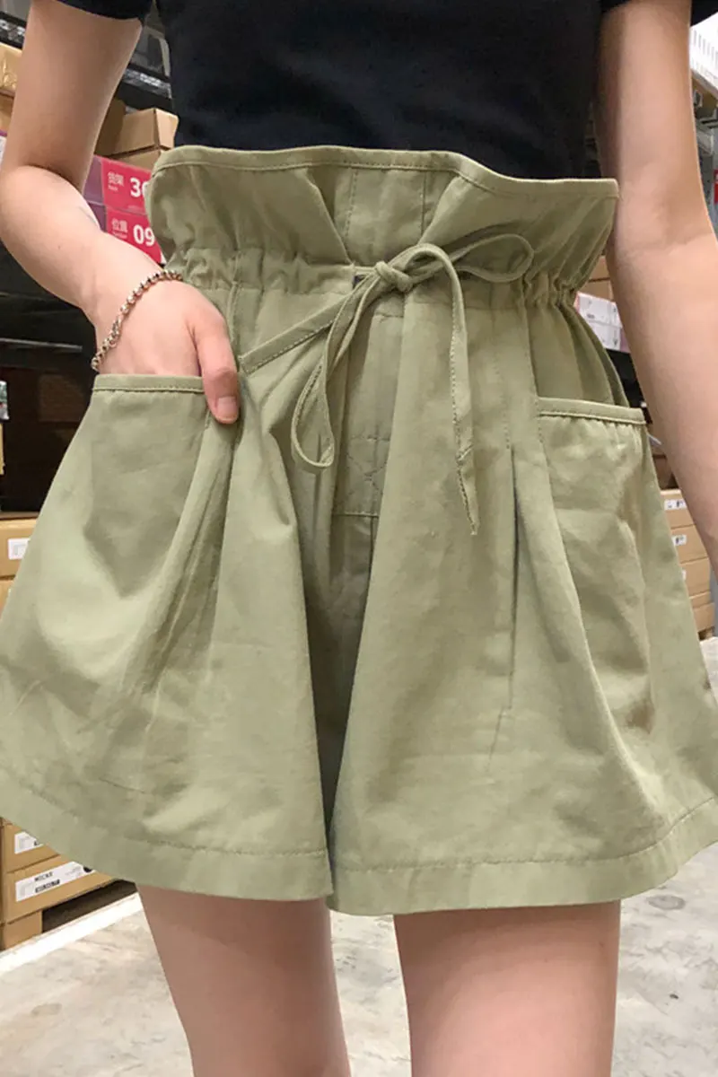 

2020 spring summer autumn new women fashion casual cute sexy outerwear woman female OL lace up pants Aq73