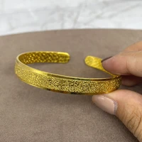 dubai 24k frosted classic gold womens bracelet saudi arabia india bracelet dubai african jewelry ethiopian wedding bride gift