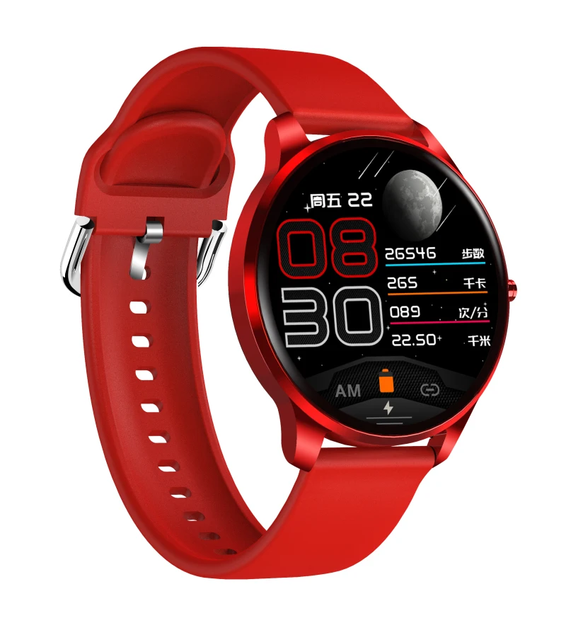 

LW29 2021 NEWEST Smart Watch Adults Round Screen Heart Rate Monitor Fitness Tracker Smartwatch, Waterproof Sport Smart Bracelet