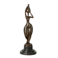 handmade statue bronze abstract woman sculpture female figurine hot casting art home decoration