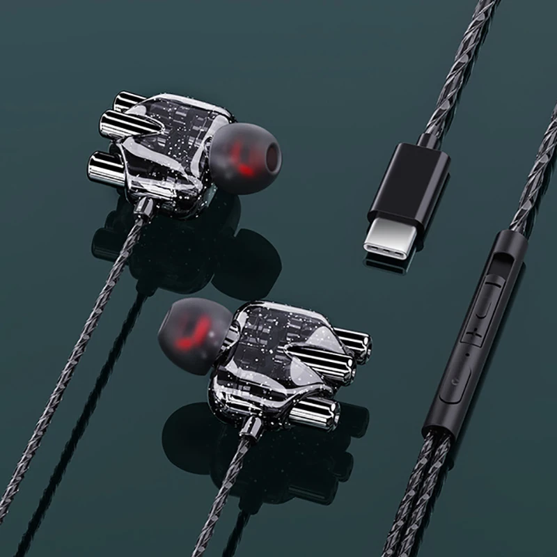 Стереонаушники с микрофоном и Подавлением Шума разъемом Type C|Наушники гарнитуры|