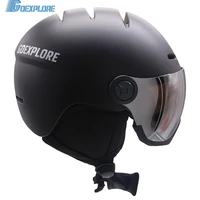 goexplore snowboard helmet with visor adult integrally ultralight outdoor ski snow skateboard safety helmet men women