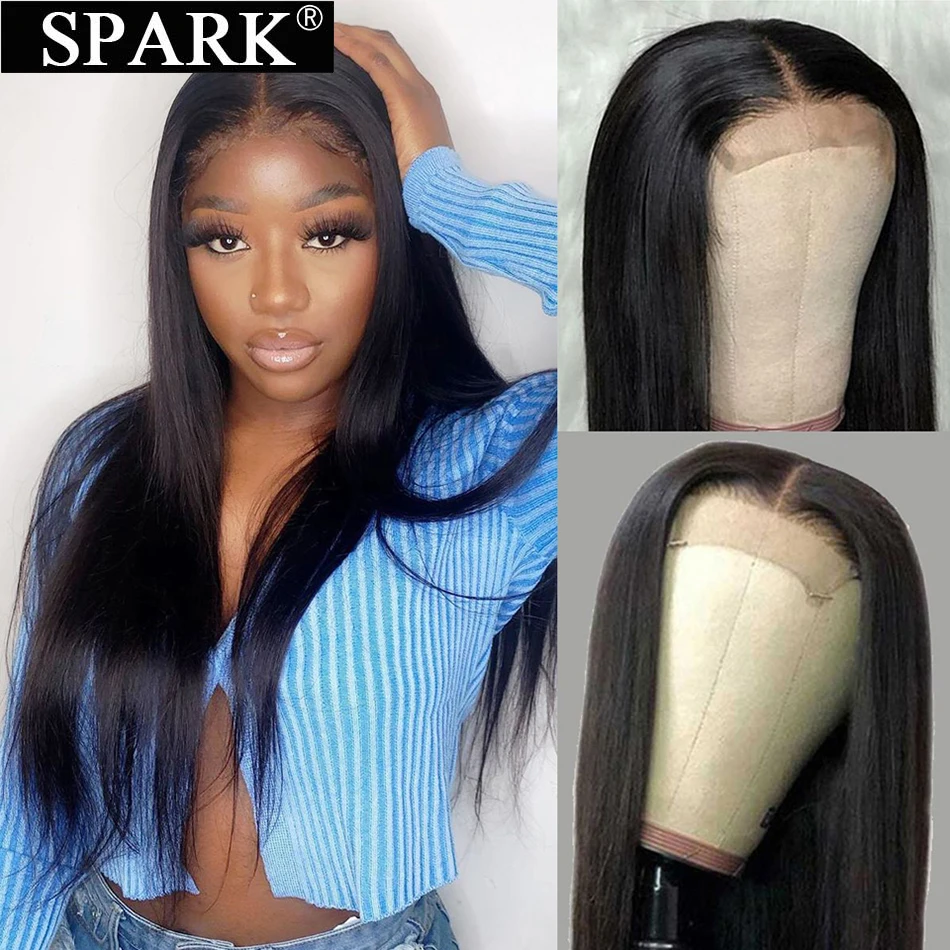 

10-32 Inch 13X4 Lace Front Wig Brazilian Transparent 4X4 Lace Closure Wig Straight Lace Front Human Hair Wigs For Black Women