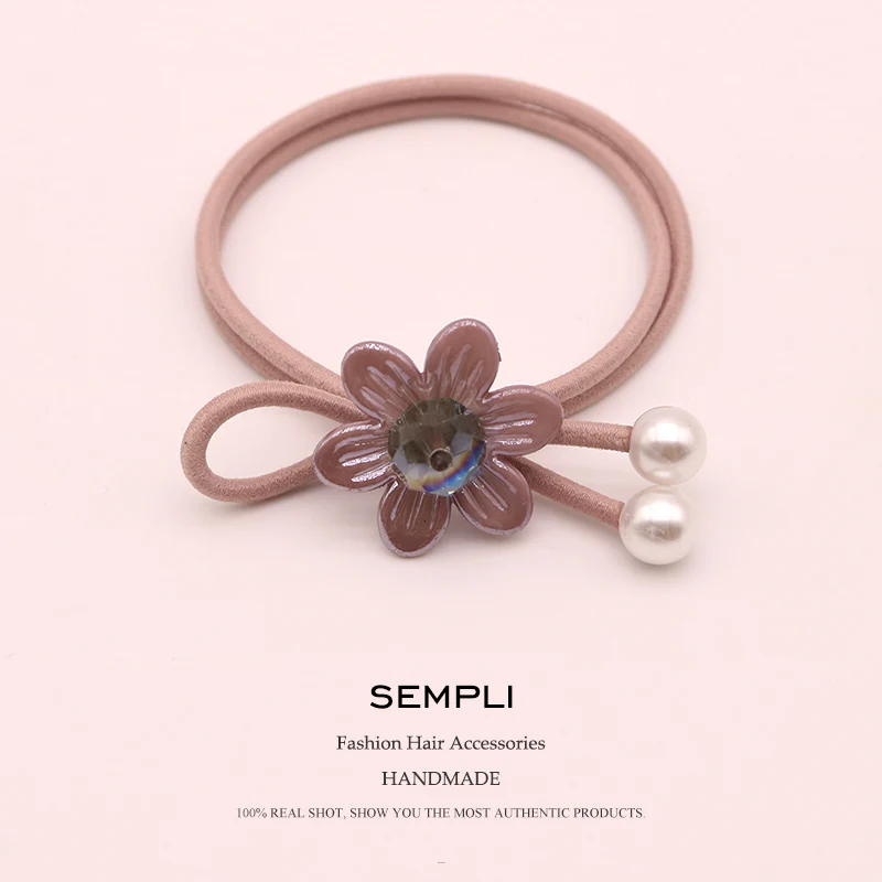 Sempli 100% нейлоновые эластичные резинки для волос женские пластиковые с