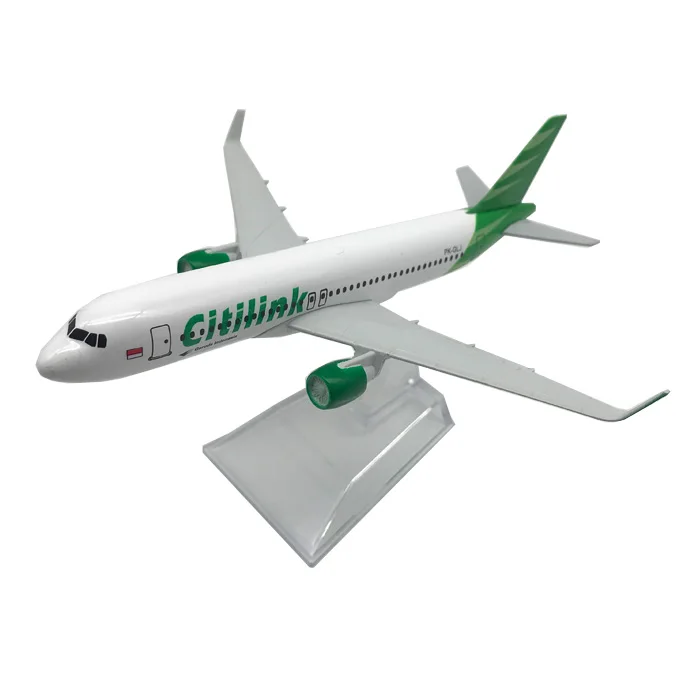 

16cm 1/400 Scale Indonesia Citilink Airways air Passenger A320 Diecast alloy aircraft model plane kids gift collections show