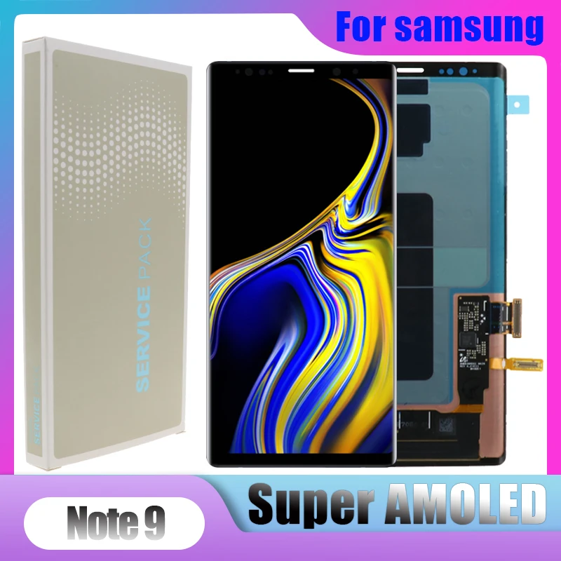 ЖК дисплей Super AMOLED для Samsung Galaxy NOTE 9 N960D N960F сенсорный экран 6 4 дюйма сменные детали с