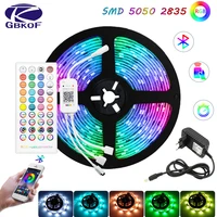 led strip light bluetooth music smd 5050 2835 5m 10m 15m waterproof rgb tape dc 12v ribbon diode decoration for room christmas