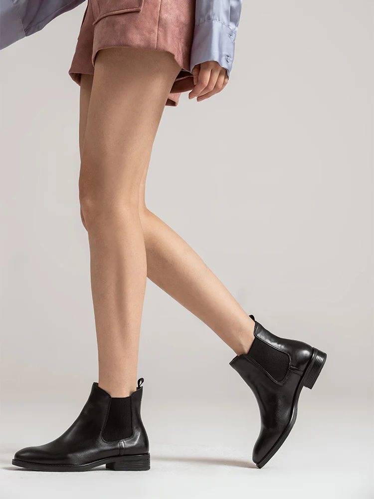 2020 Бесплатная доставка Женские ботильоны Челси ручной работы из натуральной