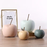 fun fervent northern european modern simple ceramic apple ornaments living room cabinet soft fruit furnishings home decore