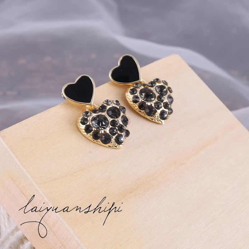 Корейский стиль темпераментные сексуальные серьги с сердцем Женские Ретро