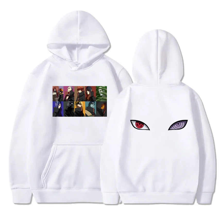 

itself Anime Akatsuki Hoodies Men/Women Fashion print couple clothes sudadera hombre Black white hoody sweatshirt Jacket