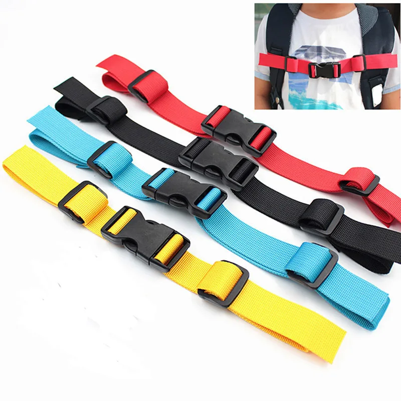 

1 Pcs Adjustable Children's Outdoor Backpack Shoulder Strap Fixed Belt Strap Non-slip Pull Belt Bag Chest Strap