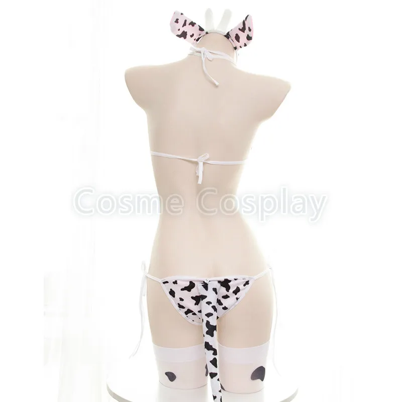 Косплей Костюм коровы нитро + танкини бикини одежда для косплея галстук-бабочка