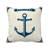 anchor droits admiralty blue military ocean throw pillow square cover