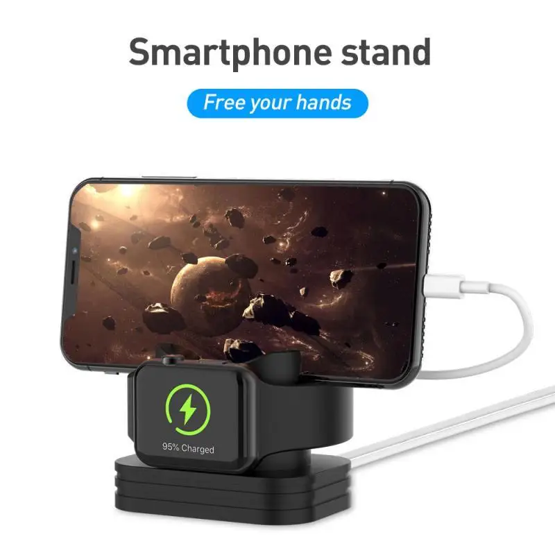 2 в 1 зарядная док станция для часов Apple Watch iPhone|Подставки и держатели| |