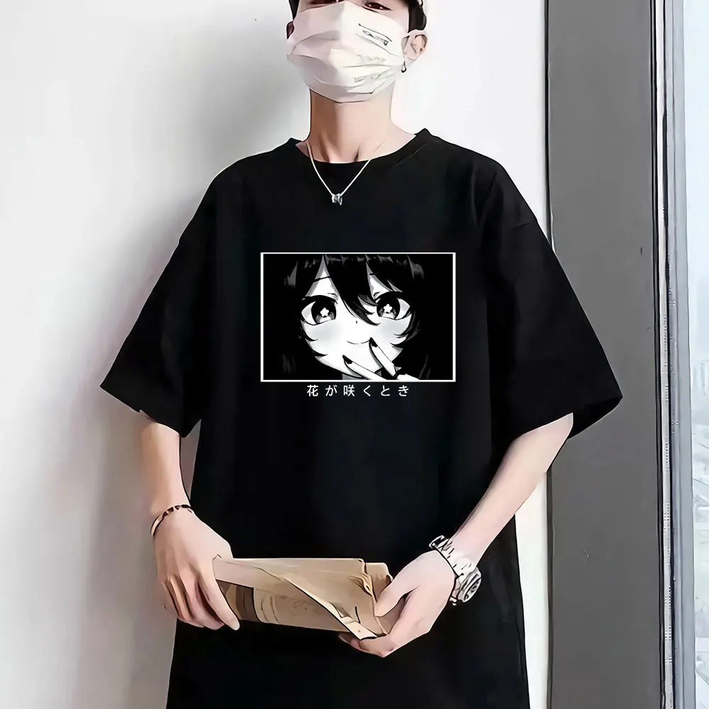 

Funny Genshin Impact Print Anime Woman 2021 Tshirts Aesthetic Oversized Black T Shirt Short Sleeve Summer Casual Vintage Tops