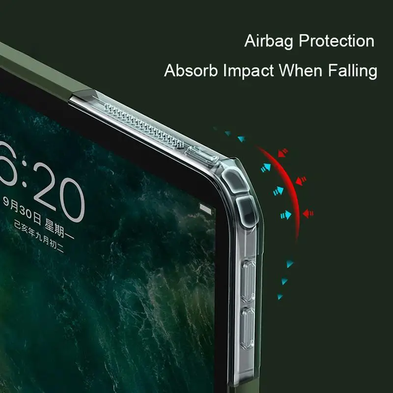 Чехол для iPad Pro 12 9 2020 2018 чехол с воздушной подушкой ударопрочный ультратонкий