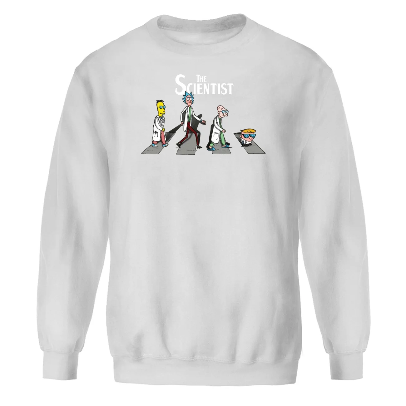 Рик и Морти Забавный свитшот для мужчин мультфильм аниме Crewneck Толстовки учёный толстовки уличная печать Harajuku спортивная одежда