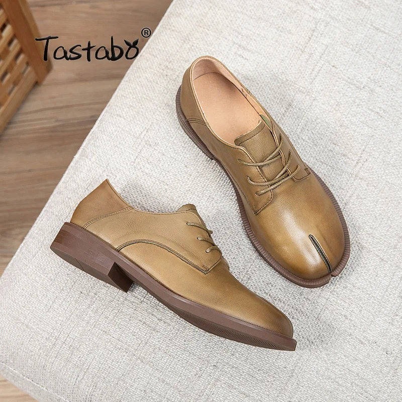 

Women Brogue Shoes Oxford Flats Autumn Spring Woman Full Black Office Ladies Female Derby Shoes S21602
